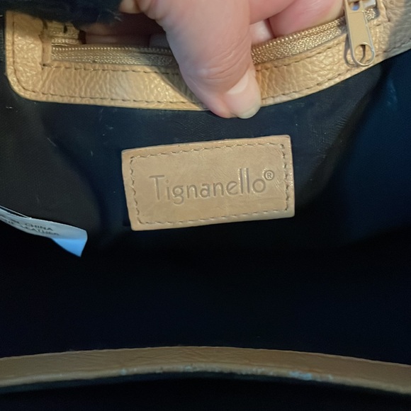 EUC Tan Leather Backpack with Silver Rivets main image 5